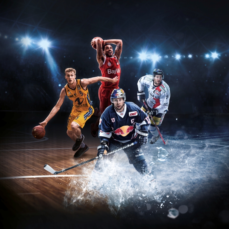 Telekom Eishockey und Basketball