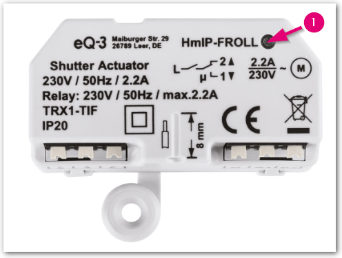 eQ-3 HomeMatic IP Rollladenaktor Unterputz - Erste ...